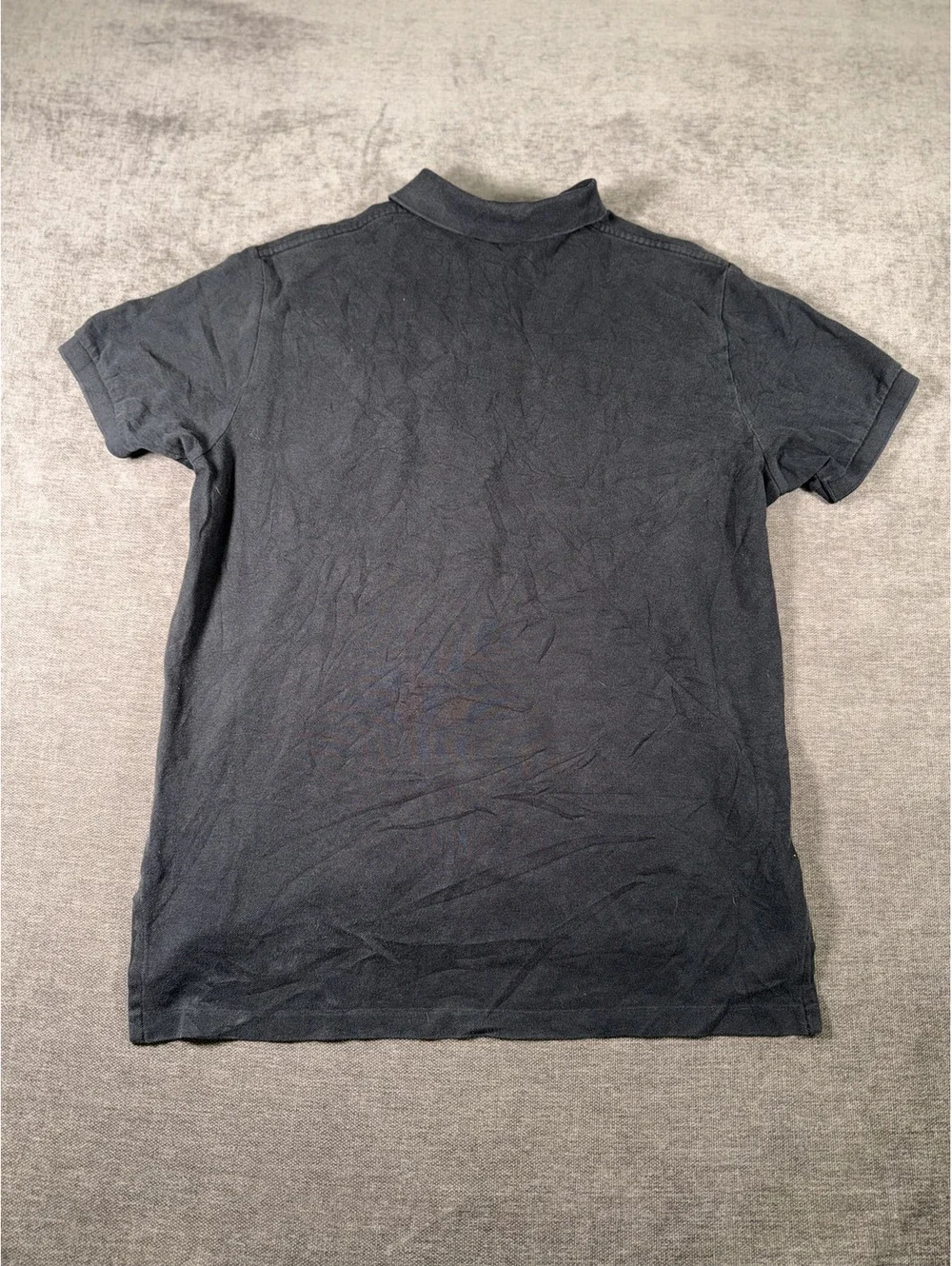 Polo Ralph Lauren Classic Black Polo Shirt with Red Logo - Size Large